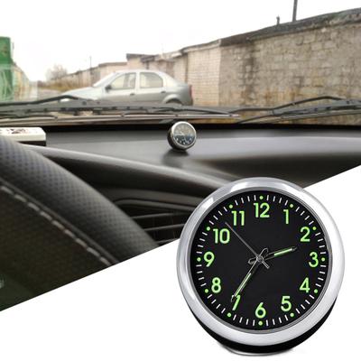 Mini Car Fluorescent Wall Clock Light Quartz Clock Universal Pocket Watch