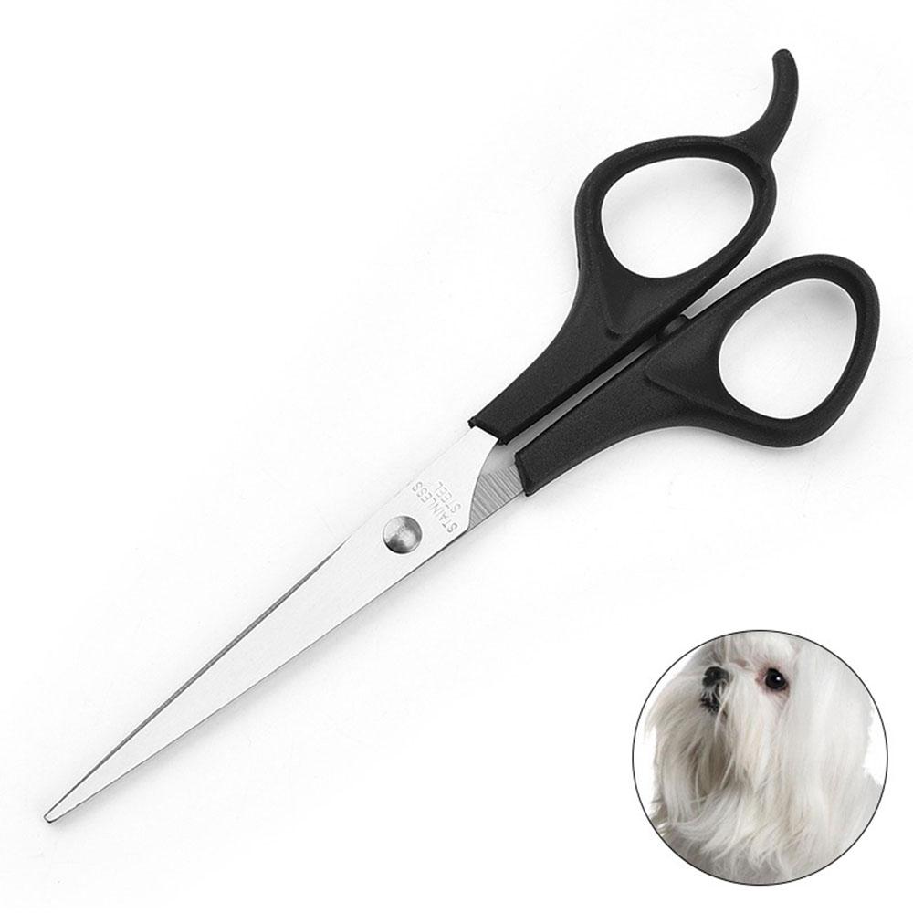 Pet Grooming Scissors for Dogs & Cats - Professional Round Tip Safety Blades, Sharp Precision Cutting,