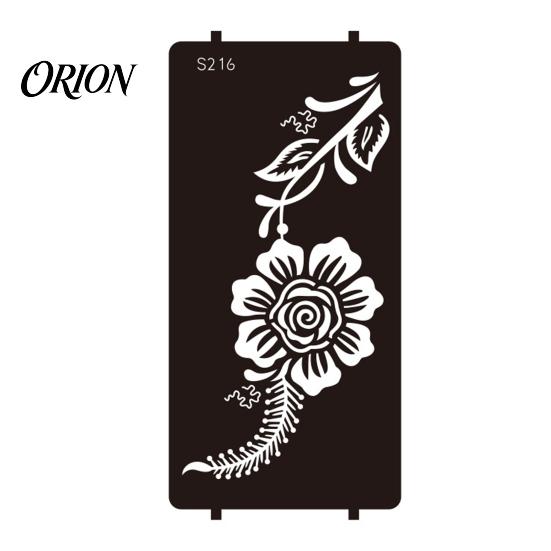 Wedding Henna Stencil Reusable Indian Tattoo Stencils, Mehndi Hand Painting Templates, Bohemian Style DIY Flower Pattern for Body Art, Festival Makeup