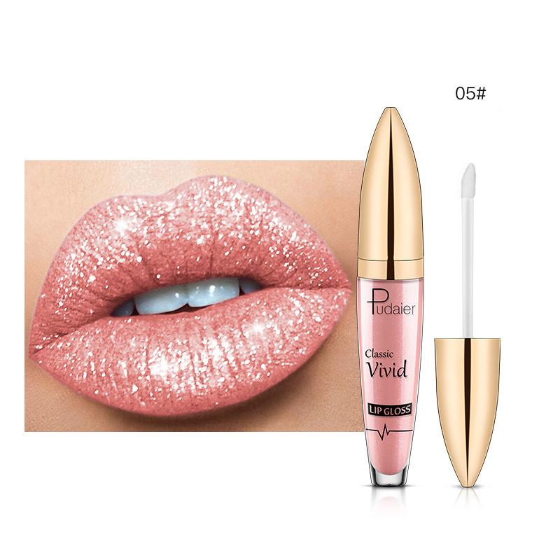 18 Matte To Shiny Glitter Liquid Lipstick Shiny Lip Gloss Diamond Waterproof Long Lasting Pearl Lipgloss Women Lip Makeup