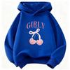 Y2k Girls Cherry Design Printed Fashion Sweatshirt Kids Children's Sweatshirts Hoody for Boys Girls Casual Hoodies Clothes