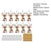 10 Sets Christmas Party Favors Cute Deer Acrylic Hanging Ornaments with Thank You Tags And Gift Bags Christmas Souvenirs Gifts for Party Decor