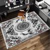 Gothic Moth And Skulls Office Rug Chair Mat, Entryway Carpet, Suitable for Front Door, Bedroom, Living Room, Desk, Holiday Gift