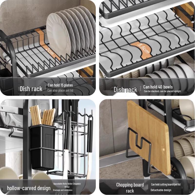 Kitchen Countertop Dish Drying Rack