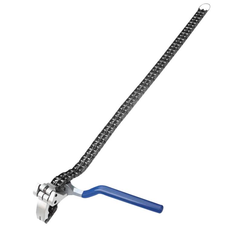 Chain Wrench Oil Filter Wrench with Adjustable Ratchet Filter Replacement Wrench Double Chain Joint Wrench for Oil Filters
