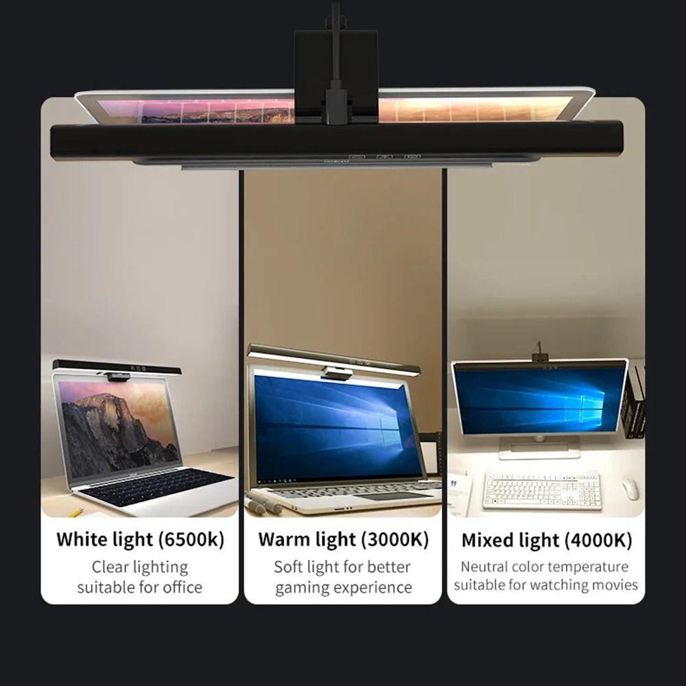 Stepless Dimming Screen Hanging Light USB Powered Laptop Clip Light  Dormitory