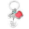 Teacher Appreciation Keychain for Teachers, Polished Metal Bag Charm with Engraved Pendant for Daily Keys and Bags