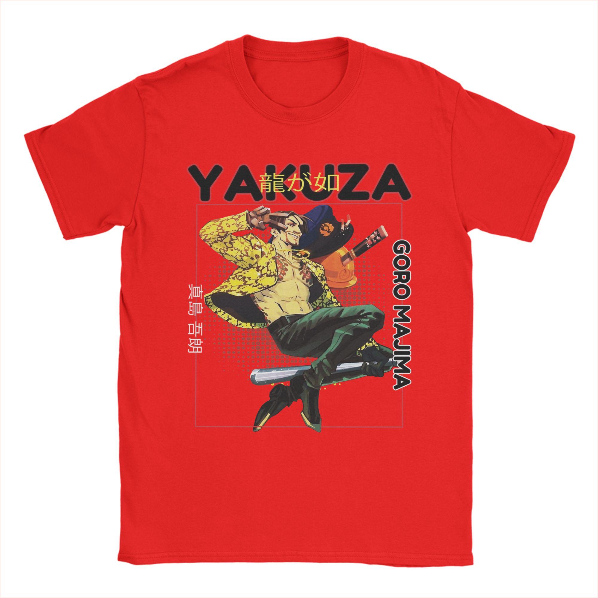 

Goro majima Yakuza T Shirt for Men Cotton Funny TShirts O Neck Tees Short Sleeve Clothes Gift Idea S