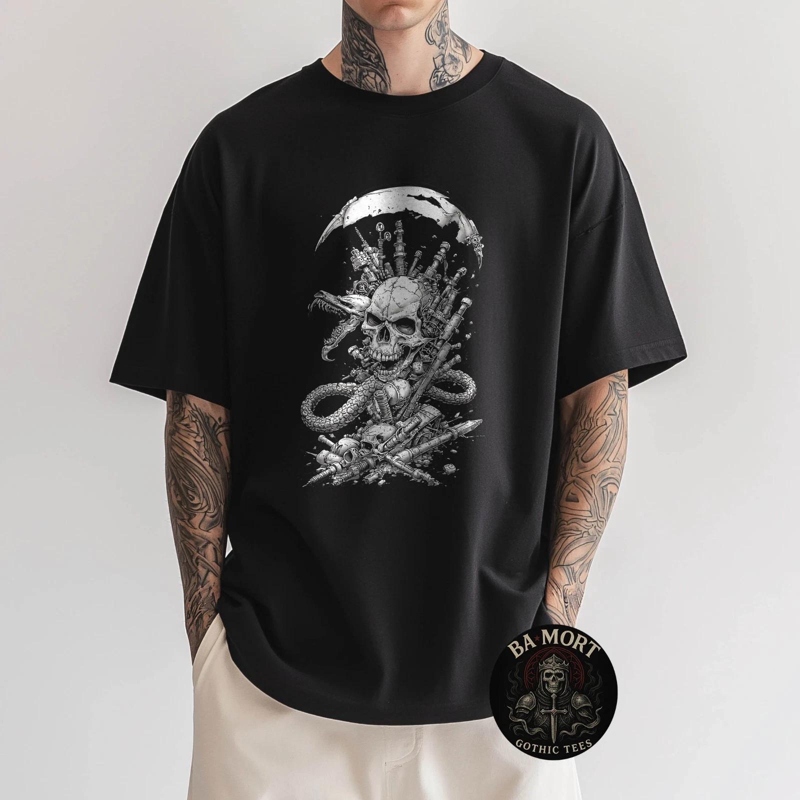 Футболка с черепом в стиле Death Metal Punk 2XL