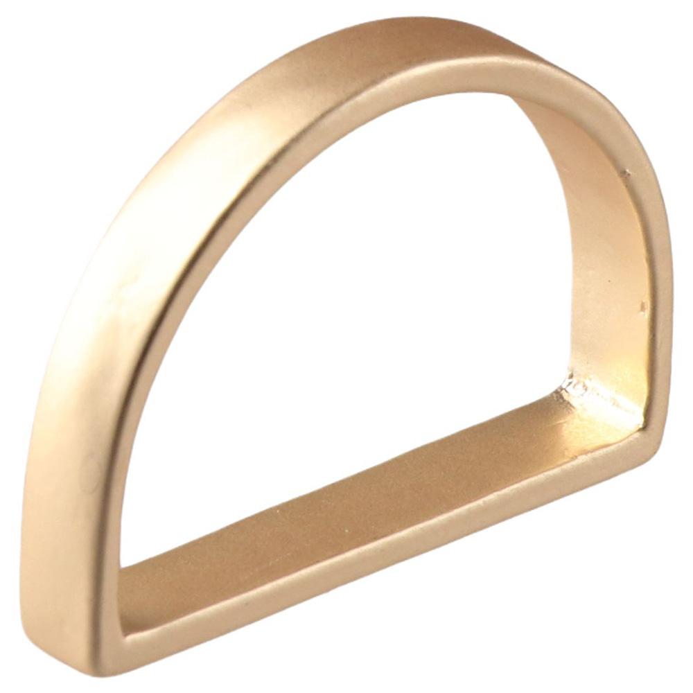 12 Pcs Metal Matte Gold Semicircle Napkin Rings D-shaped Buckles Metallic Adornment  Kitchen