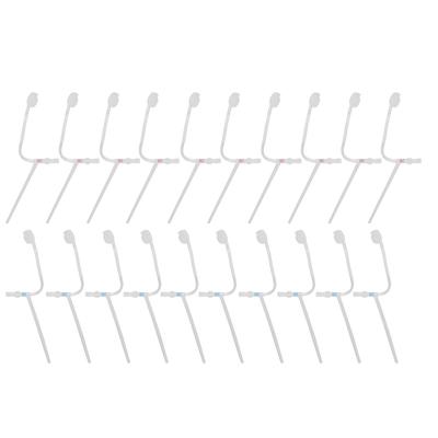 20pcs 107 Hearing Replacement Tubes Left Right Ears Hearing Aid Slim Tube Accessory