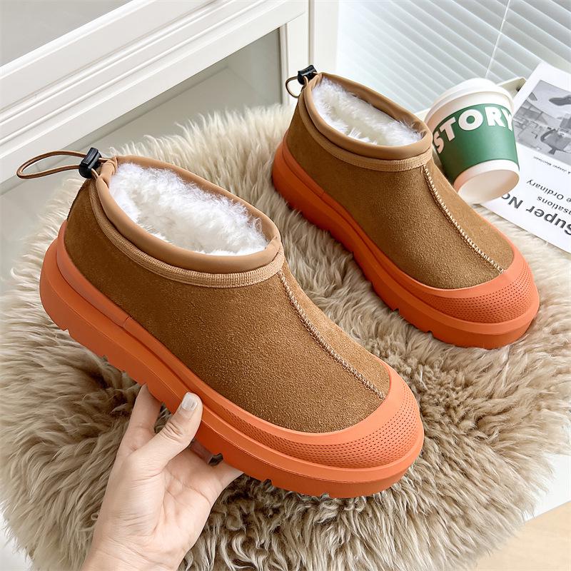 Унісекс-снігові чоботи UG 2024 року: Взуття для збільшення зросту, товста підошва, плюс оксамит, бавовняне взуття, що захищає від холоду