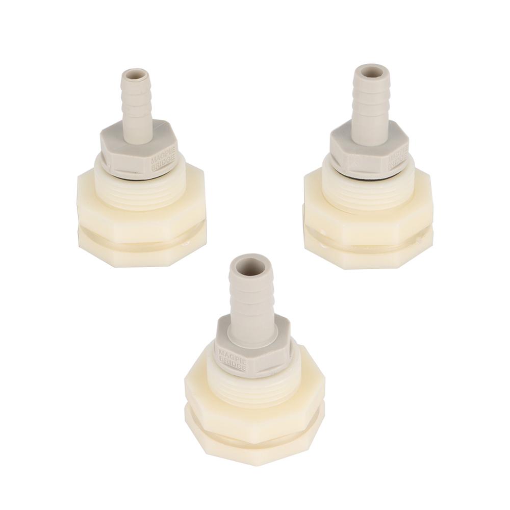 Water Tank Bulkhead Connector 8/10/12mm Barb Pipe Tail Reducing Fittings Rain Barrel Aquarium Fish Tank Water Connector