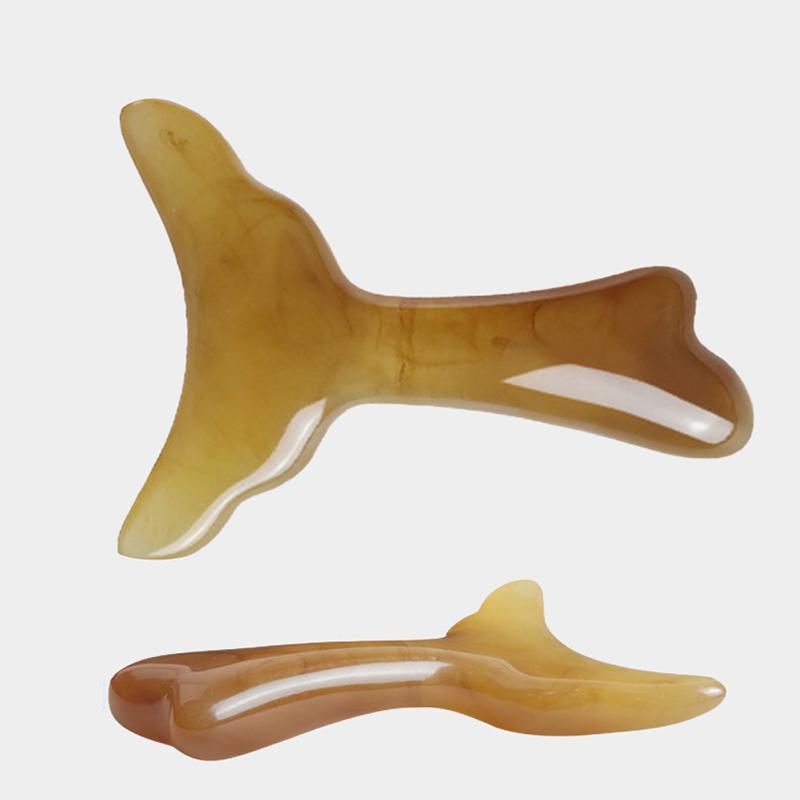 Guasha Brett Harz Meridian Akupunktur Massagestab Guasha Brett für Nacken Schulter Rücken Schabebrett Gesichtsstraffungswerkzeug