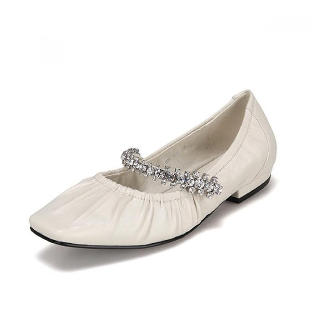 Barbara Lambskin Jewelry Mary Jane Flat Bbf132iv 225mm