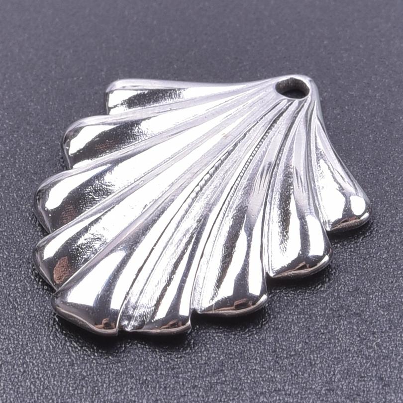 6Pcslot Sea Accessories Shell Conch Snake Pendant Stainless Steel Charms For Jewelry Making Bulk Diy Necklace Earrings Material
