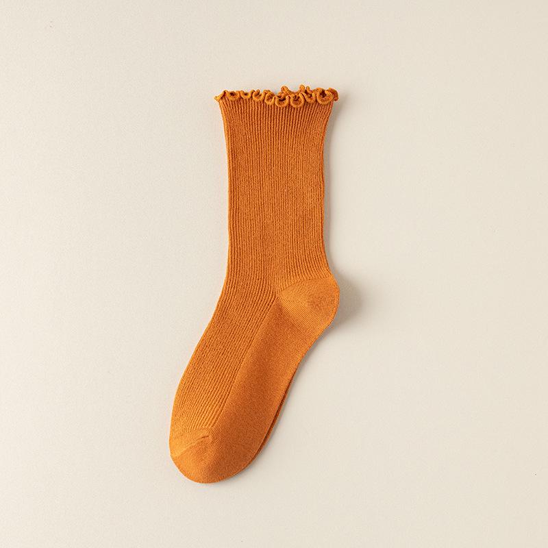 "Women's Cute Japanese Lace Cotton Socks: Spring/Autumn Thin Style, JK College Look"