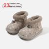 2025 Winter Girls' Velvet-Lined Warm Toddler Boots - Soft Soles, Non-Slip, Short Cotton Boots