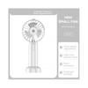(White) Mini18 Three Speeds Silent Summer Cooling Fan Nano Spray Mini Handheld Fan