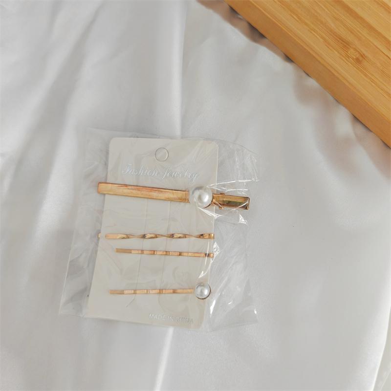 Pearl Hairpin Set Korean Temperament Sweet Beauty Net Red INS Super Immortal  CLIP Side  Liu Hai  D135