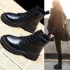 Martin boots women's 2025 new spring and autumn single boots platform cotton shoes women's winter velvet short boots locomotive boots