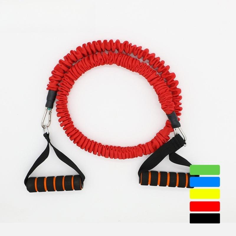 Professional Fitness One Word Tension Rope Latex Tensioner Resistance Band Elastic Rope Puller Strength Training Set