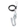 70cm/27.6in Trailer Safety Chain Cable Self-Coiling Storage Trailer Towing Cable Trailer Towing