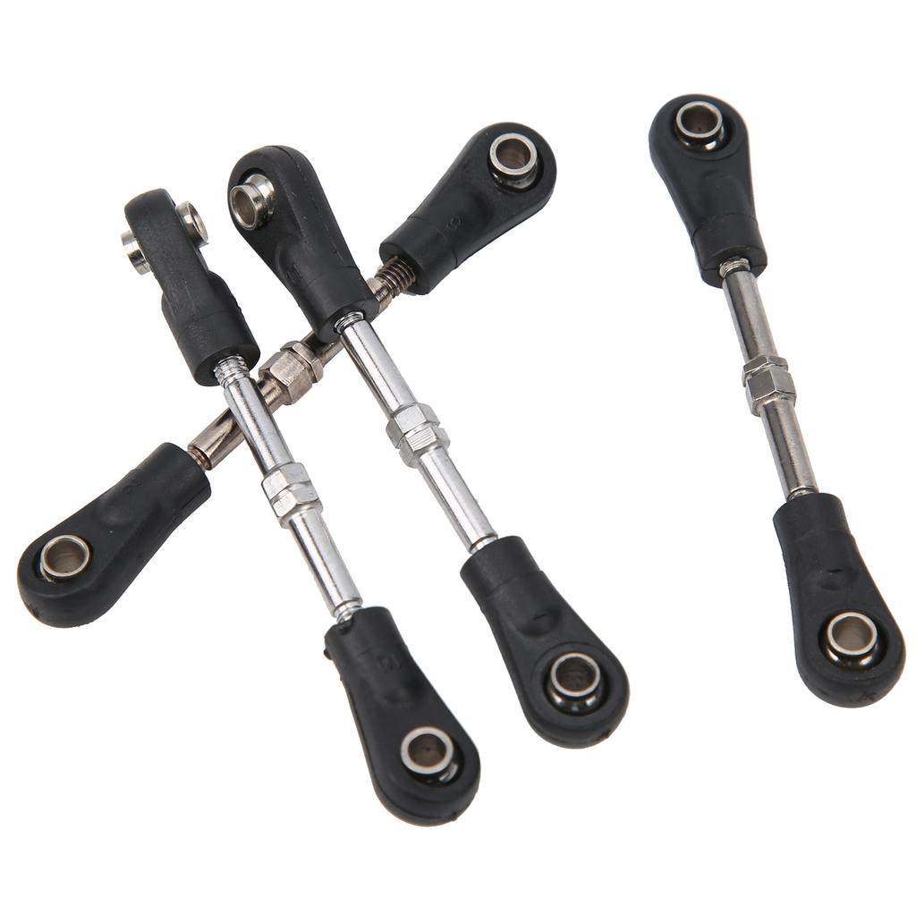 4pcs Adjustable Steering Tie Rod Linkage Replacement Accessory for 110 RC Off Road Vehicle