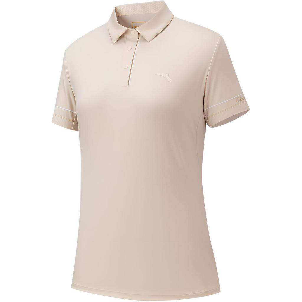 Anta Plain Comfortable Pullover Polo Shirt Women tops 162627103-2