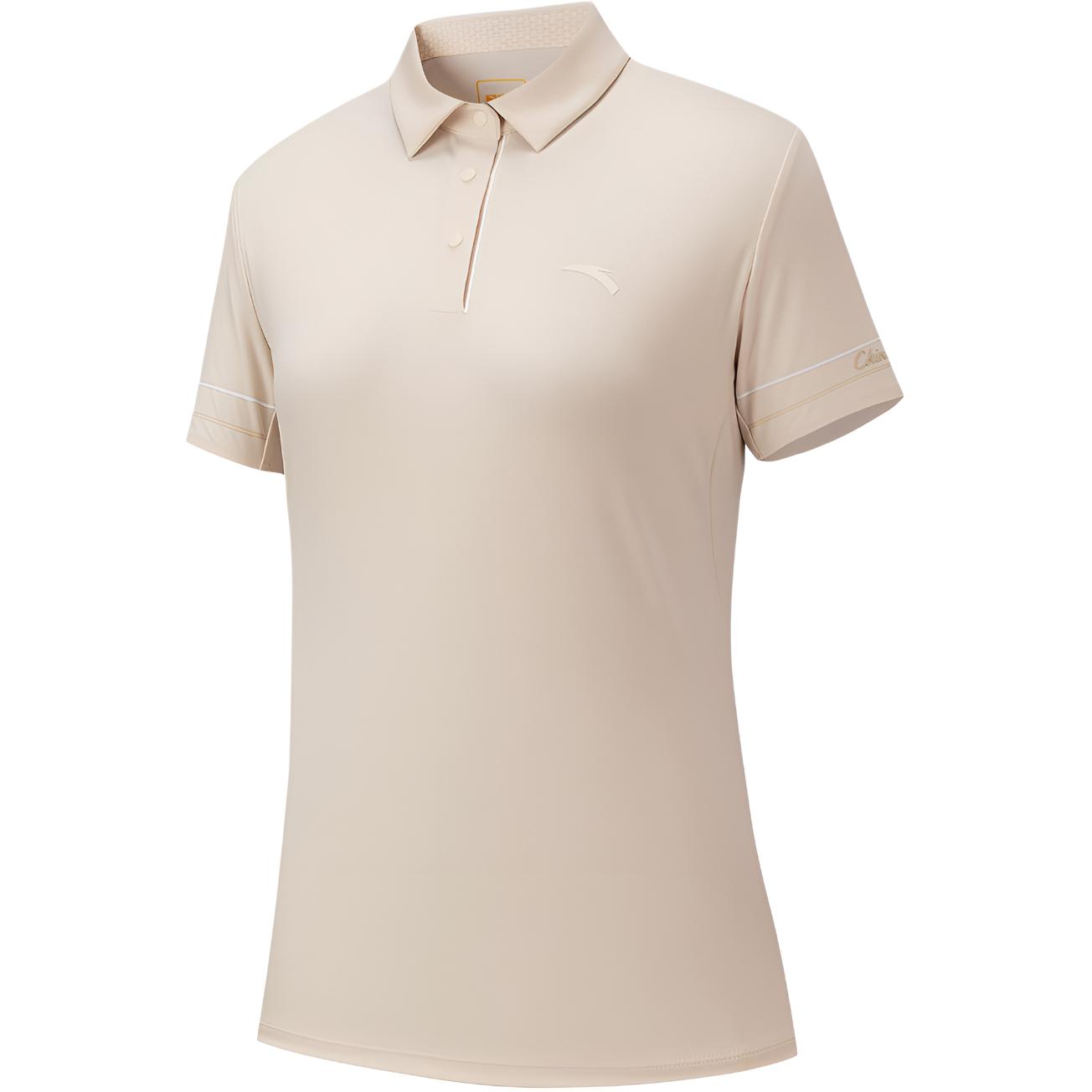 Anta Plain Comfortable Pullover Polo Shirt Women tops 162627103-2 M