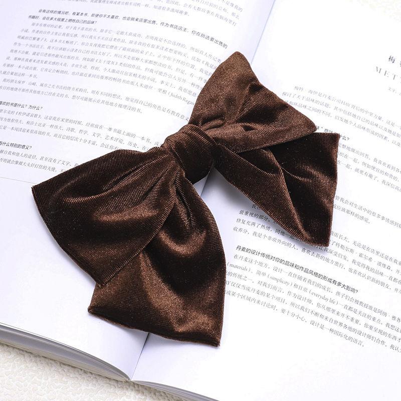 Haarspange Mode Damenmode Samt Haaraccessoire Samt Große Schleife Haarnadel Kopfschmuck