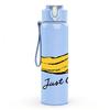 1PC Just Chill Banana Fruit Pattern 750ml Color Plastic Sports Water Bottle Leakproof Flip Straw Lid Suitable for Sports Office Home Use