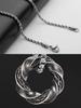 Men's Retro Distressed Mobius Thorn Pendant Necklace - Trendy High-End Niche Design