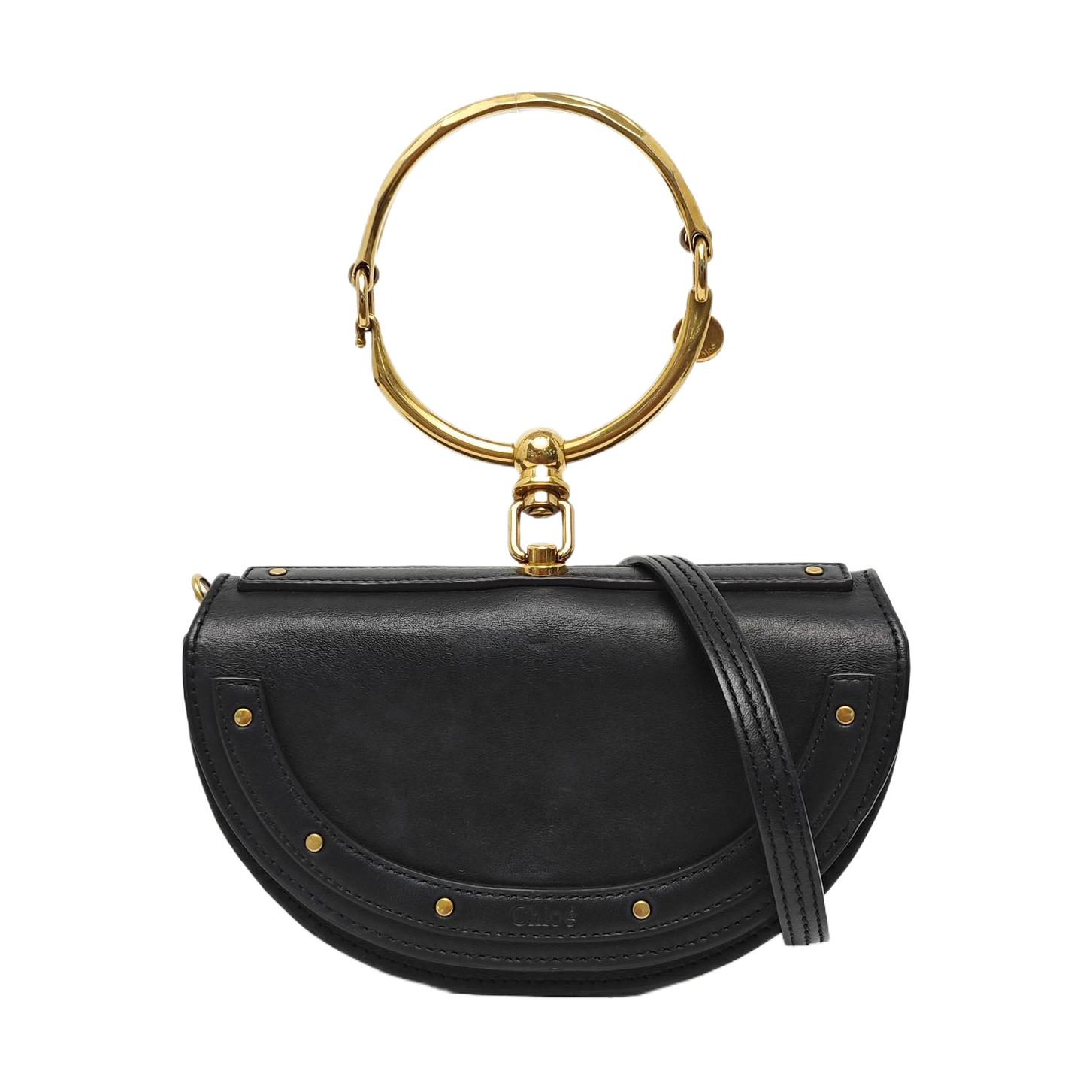 [Pre-Owned] Black Leather Small Shoulder Bag - Good #1P2VTS3 ONE SIZE
