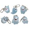 Glow-in-the-dark Ghost Keychain Luminous Design Multiple Expressions Halloween Bag Hanging Ornament