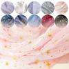 Glitter Shiny Bronzing Star Moon Organza Fabric Gilded Crepe Tulle DIY Sewing For Wedding Dresses Summer Shirt Clothes Accessory