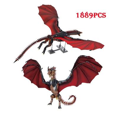 Kits de montaje de modelos de juguetes, bloques de construcción modulares de dragón viserion, ladrillos