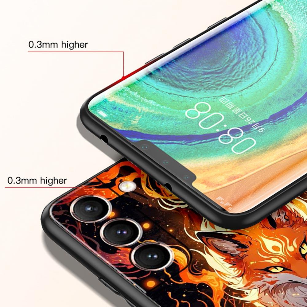 Red Fox Phone Case Cover for Samsung Galaxy S26 S25 S24 S23 S22 S20 S21 FE Ultra S25 Edge Plus 5G Soft TPU Shell Fundas Capa Bag