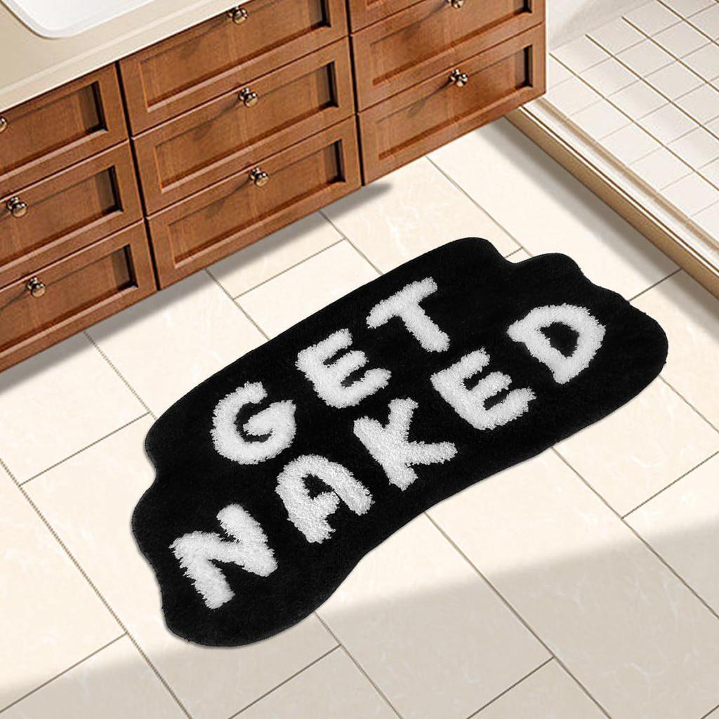 Non-Slip Imitation Cashmere Bathroom Floor Mat - Easy-Clean Doormat