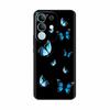 For Vivo Y29 4G Black Back Cover Fashion Flower Butterfly Painting Case Soft TPU Silicone Fundas For  Vivo Y29 4G Protect Cover