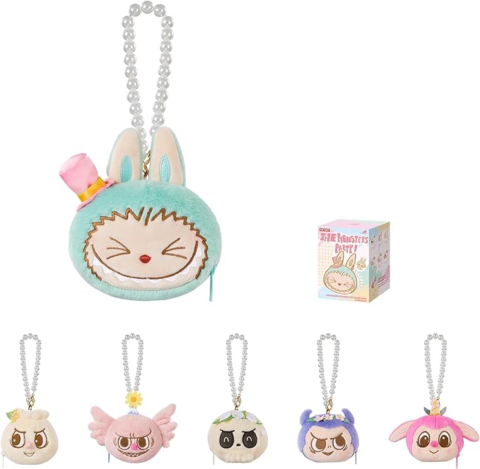 POP MART The Monsters Party Series-Reversible Plush Blind Box, The Monsters Blind Box Figures,Holiday Birthday Gifts, Single Box