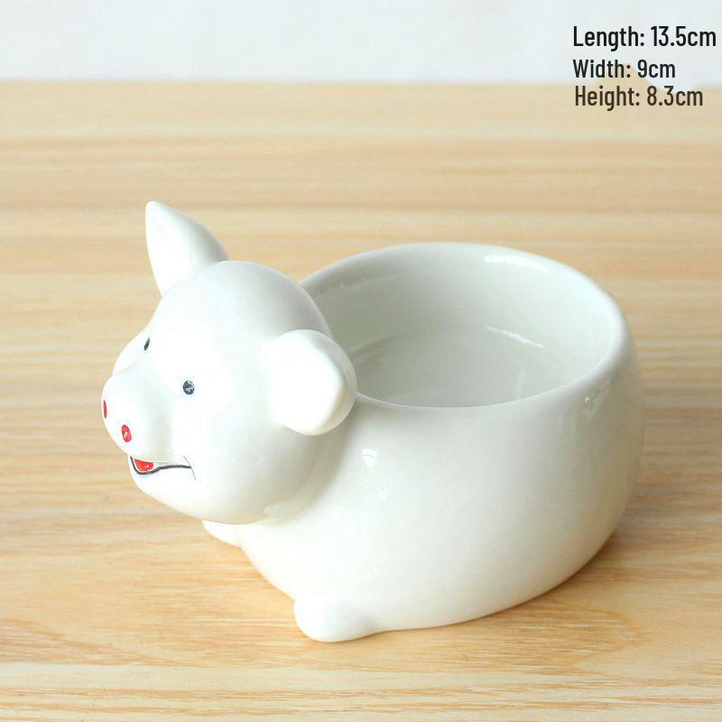 Personalized Children's Ceramic Snack Bowl - Cartoon Design, Baby Tableware 3899