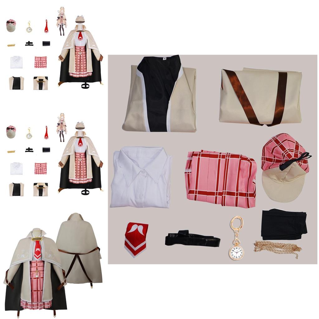 High-quality Polyester Fabric Amelia Watson Vtuber Hololive Cosplay Outfit