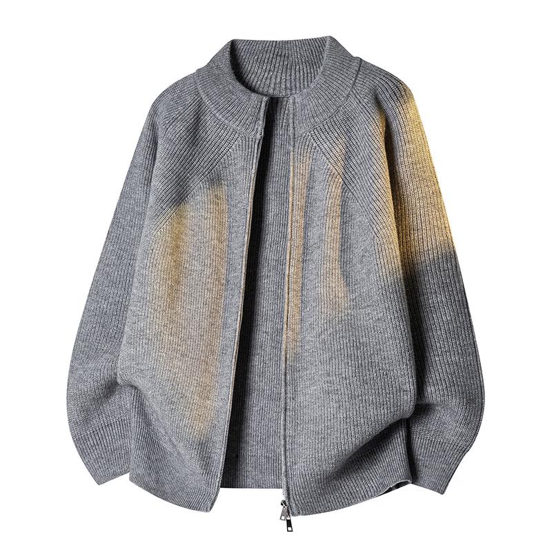 Tucano Men's Stand-Up Collar Knit Cardigan