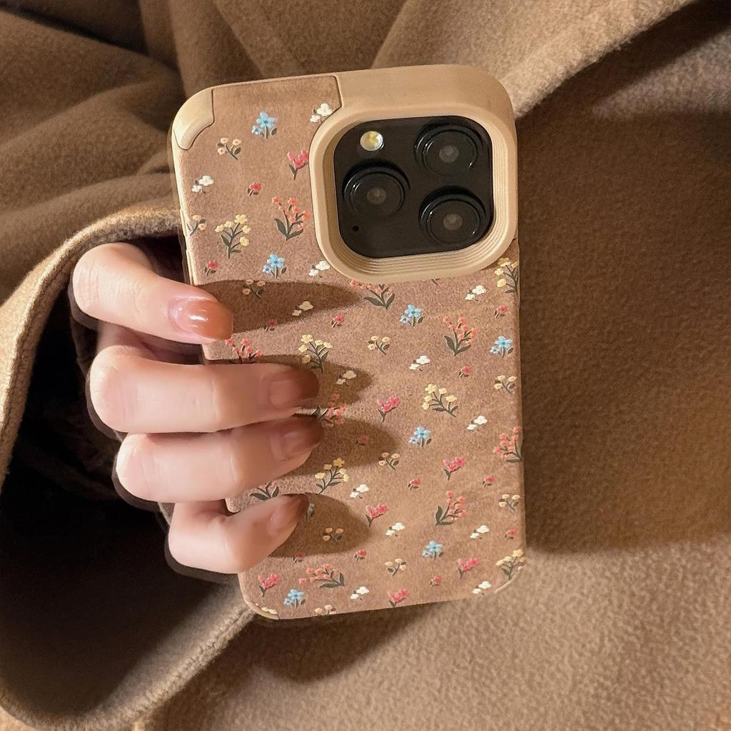 Vintage Small Flower Case for iPhone 13 iPhone 15 iPhone 16 Pro Max
