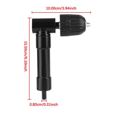 Aluminiumlegierung Rechtwinklig Elektrische Bohrfutter Vorrichtung 90 Grad Ecke Werkzeug Enge Abstände Bohren Werkzeug Drehen Werkzeug Adapter