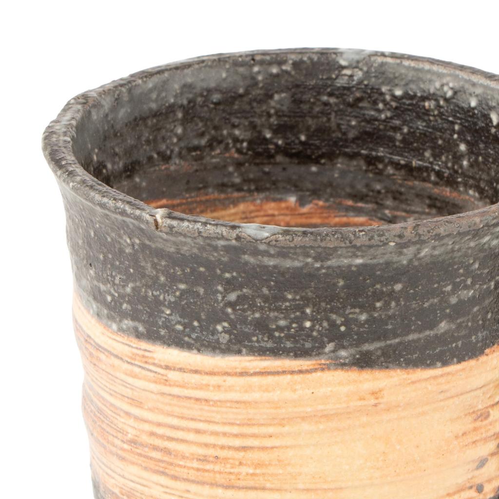 Marui Seito Shigaraki Ware Hechimon Mug, Espresso Cup, Approx. 110ml Capacity, Rough Brush Finish, Brown, MR-3-4367