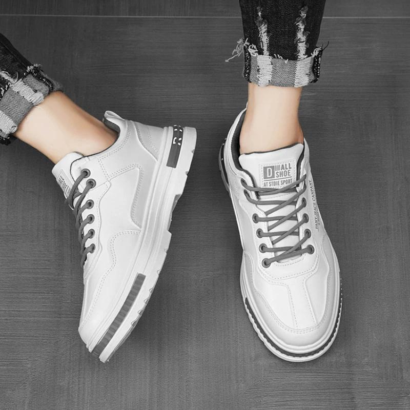 Moda 2024 Nowe Męskie Modne Casualowe Buty Sportowe Antypoślizgowe Męskie Wulkanizowane Buty Sznurowane Wygodne Płaskie Casualowe Buty Sapatos Masculinos