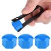 20pcs 21mm Nut Car Wheel Auto Hub Screw Protection Anti theft Cover Cap Blue