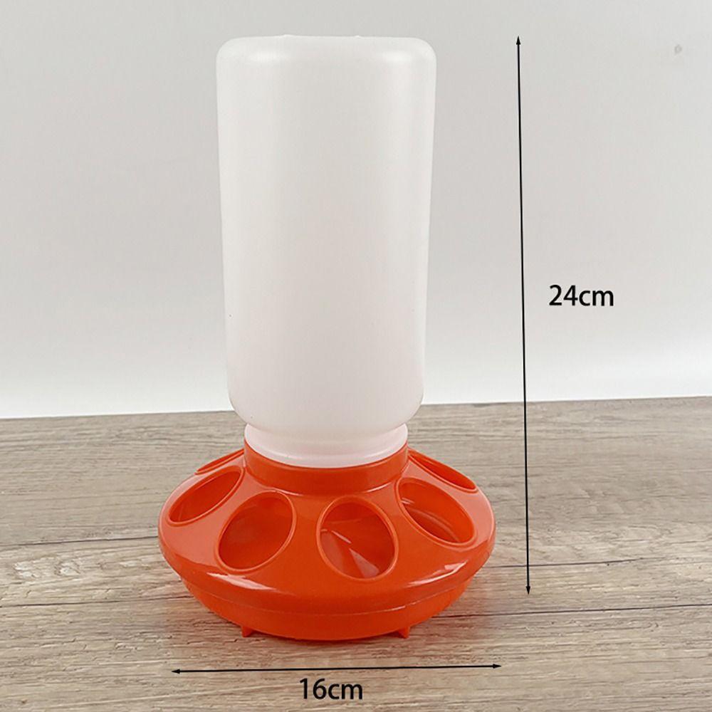 Plastik Geflügelfutterspender Verdicken Automatischer Vogeltränke Sichtbarer Futtereimer Behälter Vögel